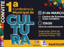Convite Para a conferência de cultura