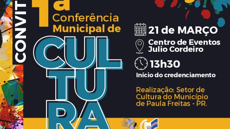 Convite Para a conferência de cultura