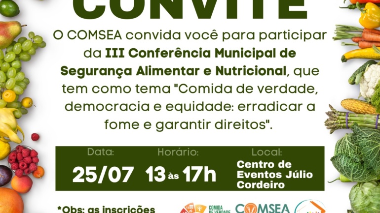 III Conferência Municipal de Segurança alimentar e Nutricional
