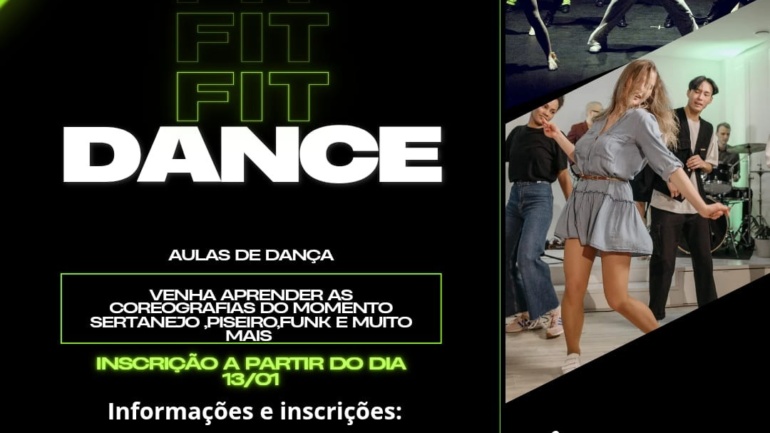 Aulas de FitDance gratuitas em Paula Freitas! 💃