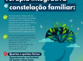 Terapia integrativa e constelação familiar à população