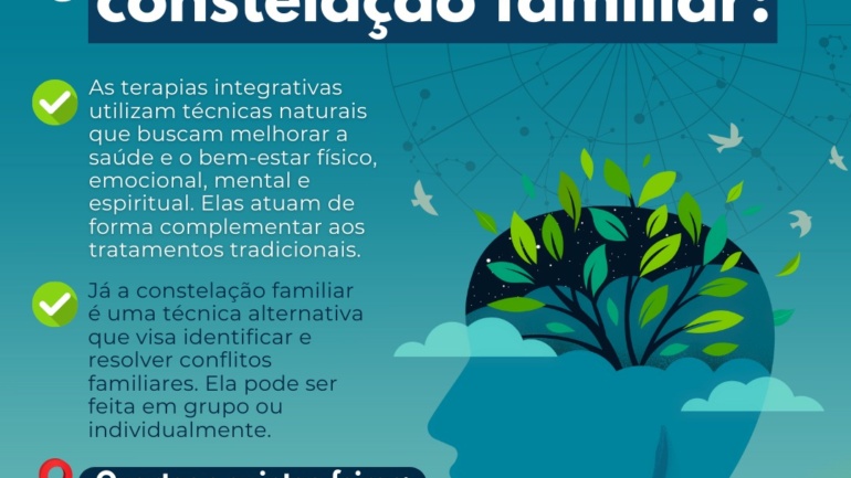 Terapia integrativa e constelação familiar à população