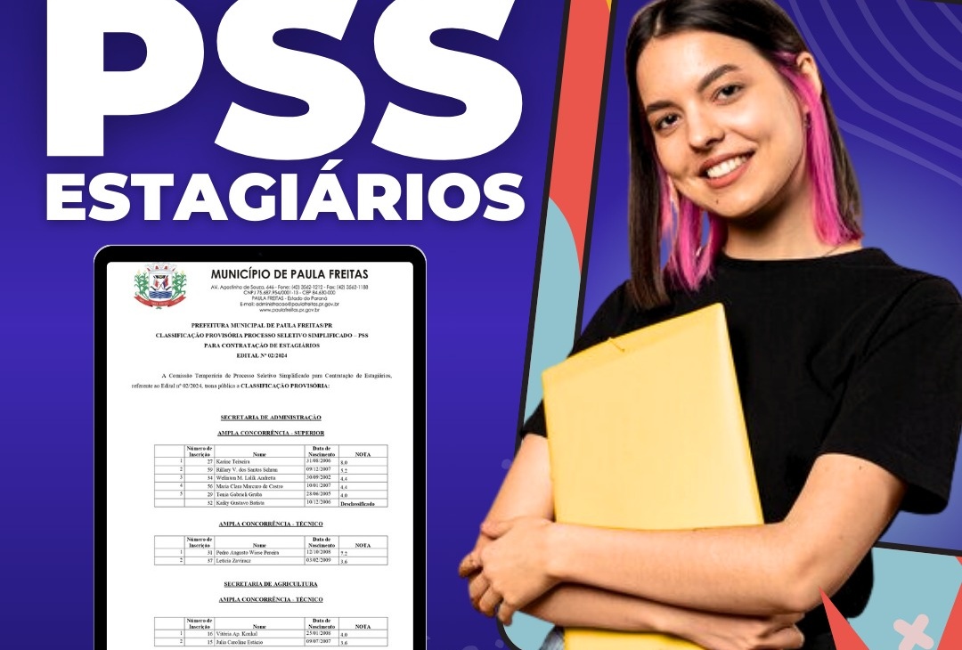 CLASSIFICAÇÃO PROVISÓRIA PROCESSO SELETIVO SIMPLIFICADO – PSS