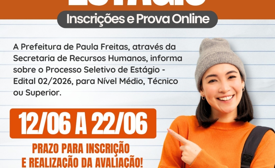 Processo Seletivo de Estagiários – Edital N° 02/2026