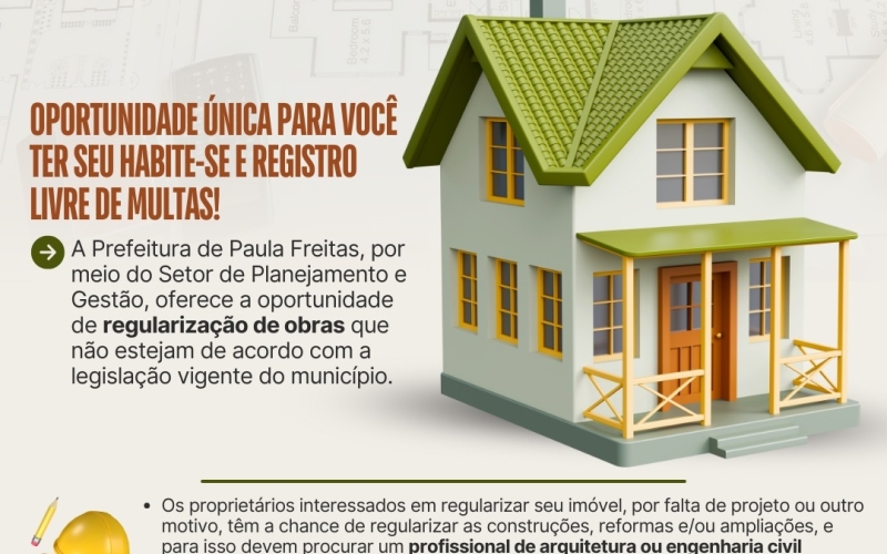 Regularização de obras e imóveis