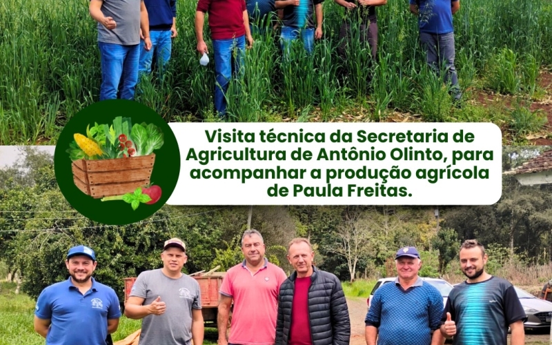 Visita da Secretaria de Agricultura de Antônio Olinto