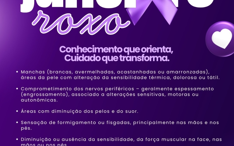Janeiro Roxo: Mês de conscientização à hanseníase