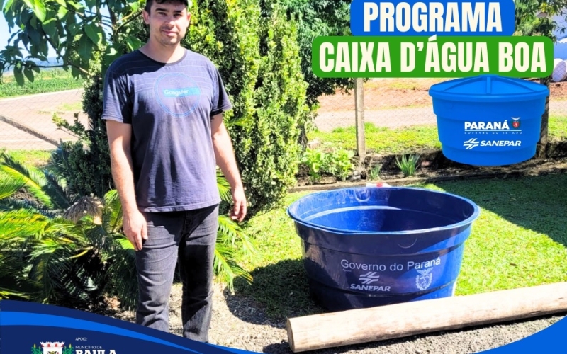 Entrega programa Caixa D’Água Boa