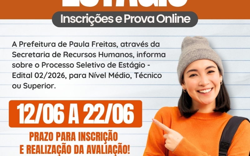 Processo Seletivo de Estagiários – Edital N° 02/2026